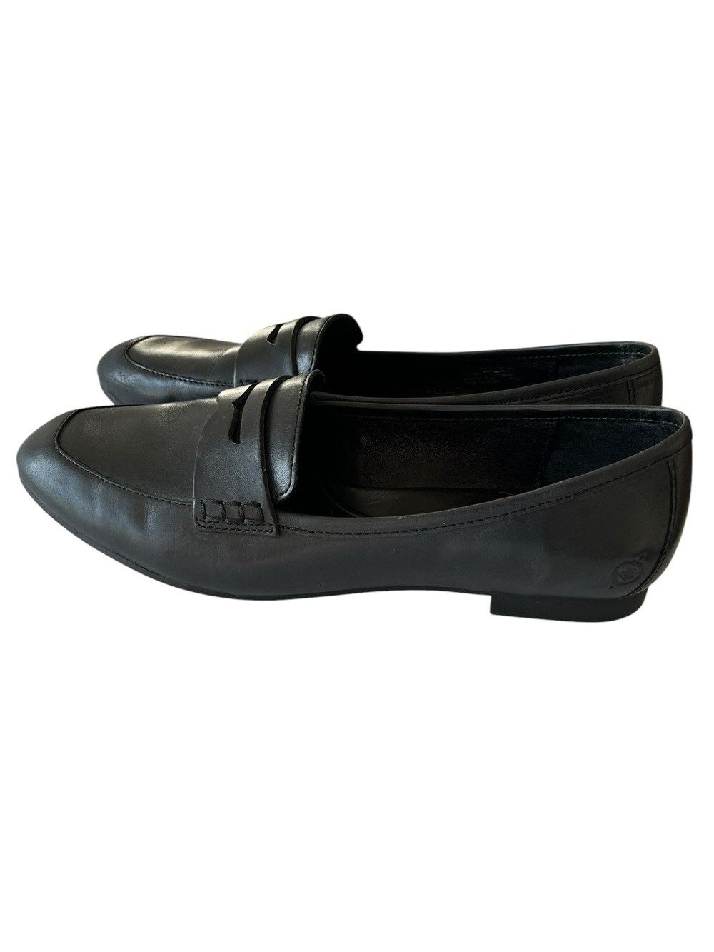 Born Soft Leather Penny Loafers Black Size Women’s 10
